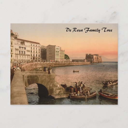 Partenope Street, Napels, Campanië, Italië Briefkaart (Voorkant)