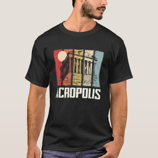 Parthenon Acropolis Athene Griekenland Ruin T-shirt (Voorkant)