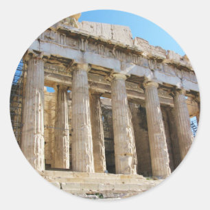 Parthenon, Acropolis Athene Ronde Sticker