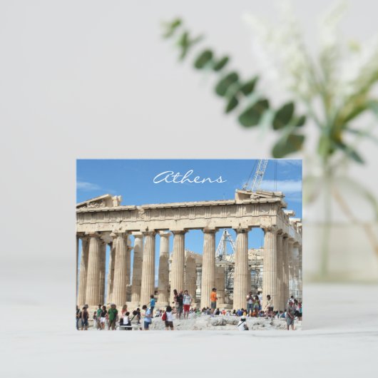 parthenon-acropolis briefkaart (Staand voorkant)