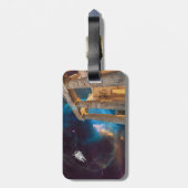 Parthenon Acropolis Griekenland bereikt ruimte Bagagelabel (Achterkant verticaal)