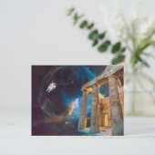Parthenon Acropolis Griekenland bereikt ruimte Briefkaart (Staand voorkant)