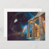 Parthenon Acropolis Griekenland bereikt ruimte Briefkaart (Voorkant / Achterkant)