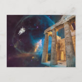 Parthenon Acropolis Griekenland bereikt ruimte Briefkaart (Voorkant)
