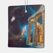 Parthenon Acropolis Griekenland bereikt ruimte Keramisch Ornament (Links)