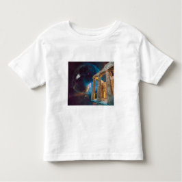Parthenon Acropolis Griekenland bereikt ruimte Kinder Shirts