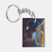 Parthenon Acropolis Griekenland bereikt ruimte Sleutelhanger (Voorkant Links)