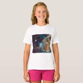 Parthenon Acropolis Griekenland bereikt ruimte T-shirt (Voorkant volledig)