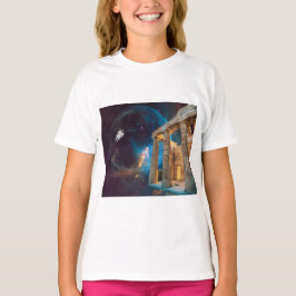 Parthenon Acropolis Griekenland bereikt ruimte T-shirt