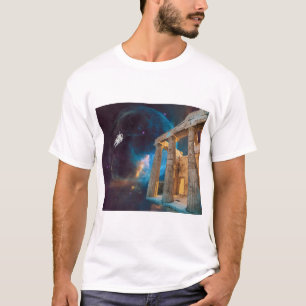 Parthenon Acropolis Griekenland bereikt ruimte T-shirt