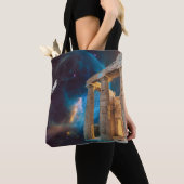 Parthenon Acropolis Griekenland bereikt ruimte Tote Bag (Dichtbij)