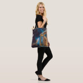 Parthenon Acropolis Griekenland bereikt ruimte Tote Bag (Op model)