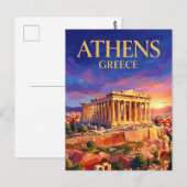 Parthenon (Acropolis) Griekenland Briefkaart (Voorkant / Achterkant)