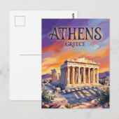 Parthenon (Acropolis) Griekenland Briefkaart (Voorkant / Achterkant)