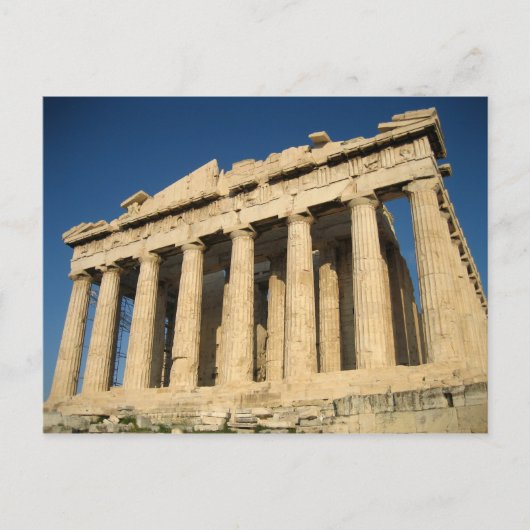 Parthenon Acropolis in Athene Briefkaart (Voorkant)