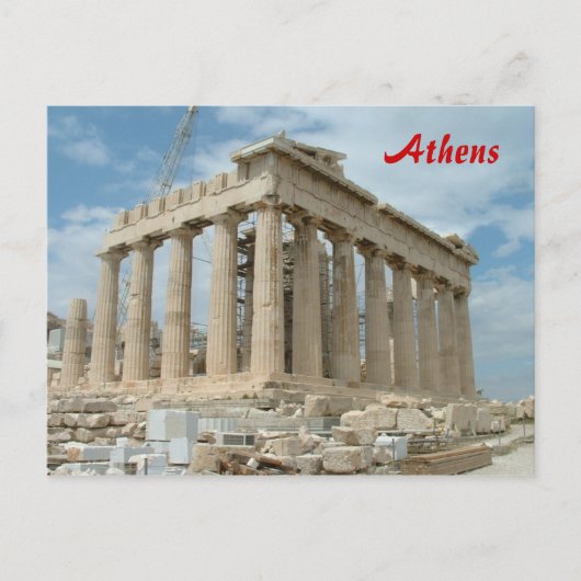 Parthenon - Athene Briefkaart (Voorkant)