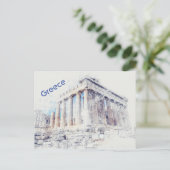 Parthenon Athene, Griekenland Briefkaart (Staand voorkant)