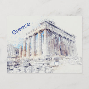 Parthenon Athene, Griekenland Briefkaart