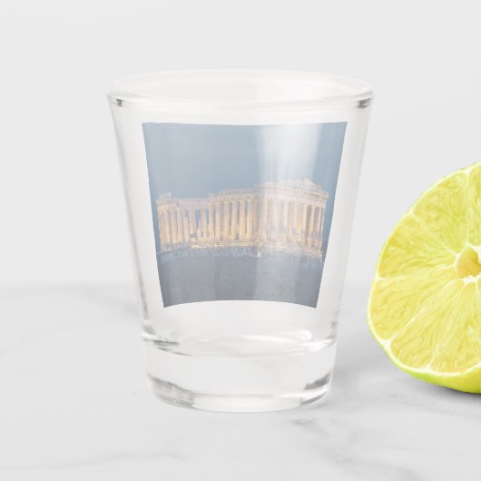 Parthenon Athene, Griekenland Shot Glas (Achterkant)