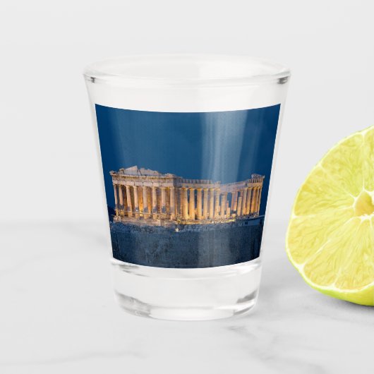 Parthenon Athene, Griekenland Shot Glas (Voorkant)
