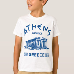 Parthenon - Athene - Grieks (blauw) T-shirt