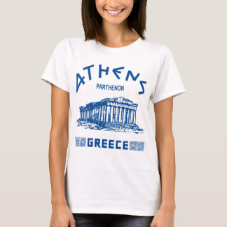 Parthenon - Athene - Grieks (blauw) T-shirt