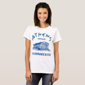 Parthenon - Athene - Grieks (blauw) T-shirt (Voorkant volledig)