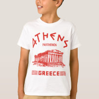 Parthenon - Athene - Grieks (rood)