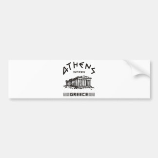 Parthenon - Athene - Grieks (zwart) Bumpersticker