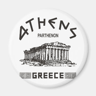 Parthenon - Athene - Grieks (zwart) Magneet