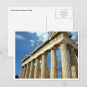 parthenon atheniaan briefkaart (Voorkant / Achterkant)