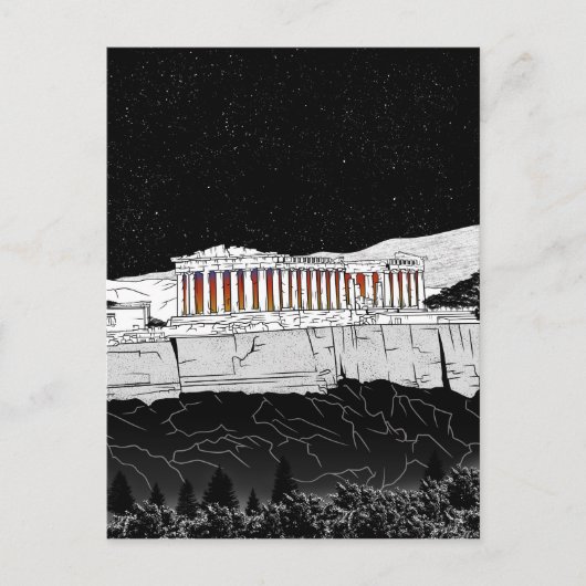 Parthenon Athens Griekenland Briefkaart (Voorkant)