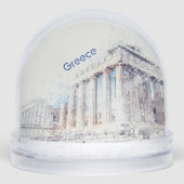 Parthenon Athens Snow Globe – Ancient Greece  Sneeuwbol (Voorkant)