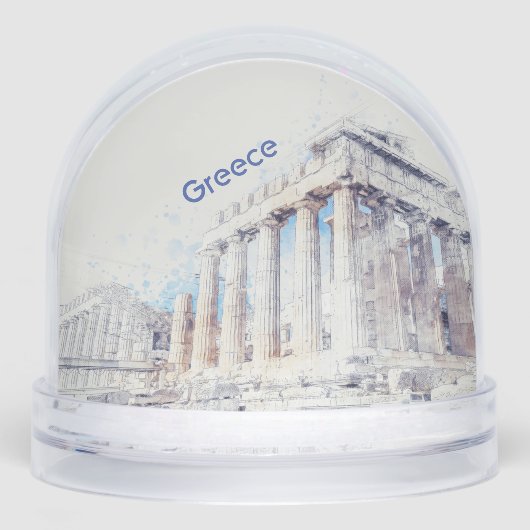 Parthenon Athens Snow Globe – Ancient Greece  Sneeuwbol (Voorkant)