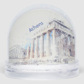 Parthenon Athens Snow Globe – Ancient Greece  Sneeuwbol (Achterkant)