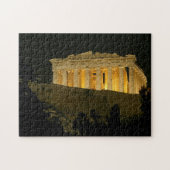 Parthenon bij nacht legpuzzel (Horizontaal)
