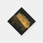 Parthenon bij nacht servetten (Hoek)