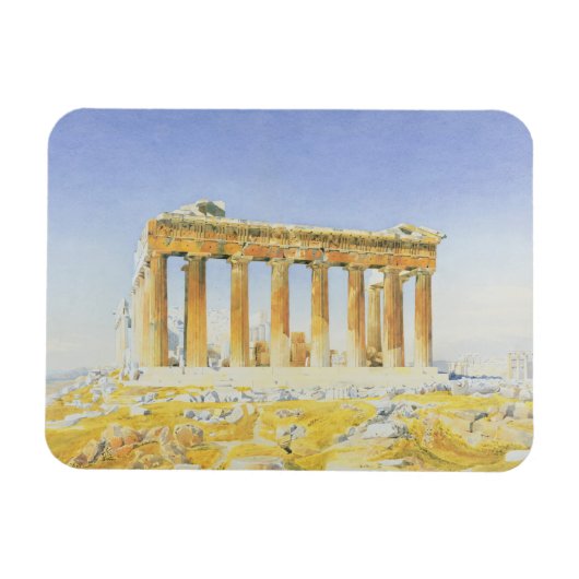 Parthenon, c.1834 (m/c boven potlood op papier) magneet (Horizontaal)