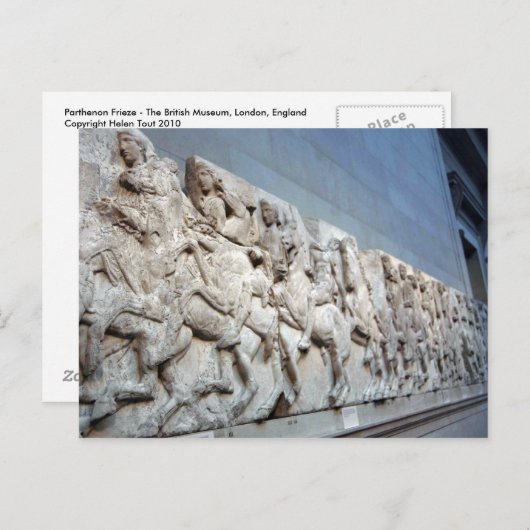 Parthenon Frieze - het British Museum Briefkaart (Voorkant / Achterkant)