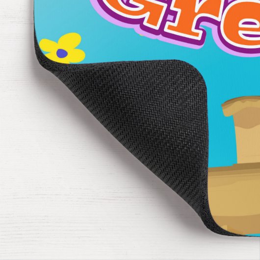 Parthenon Griekenland reisposter. Muismat (Hoek)