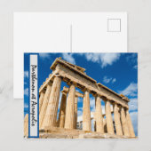 Parthenon op Acropolis Briefkaart (Voorkant / Achterkant)