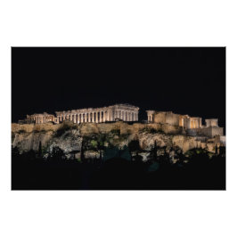 Parthenon op Acropolis Hill, Athene, Griekenland Foto Afdruk