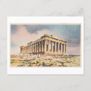Parthenon op de Akropolis, Athene, Griekenland, Vi Briefkaart