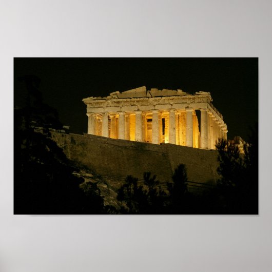 Parthenon op het Poster Night (Voorkant)