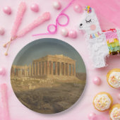 Parthenon (Oude Griekse tempel, Athens Landmark) Papieren Bordje (Feest)