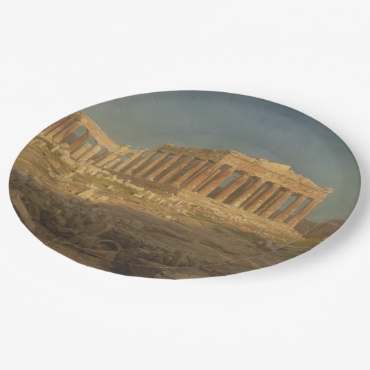Parthenon (Oude Griekse tempel, Athens Landmark) Papieren Bordje (Gekanteld)