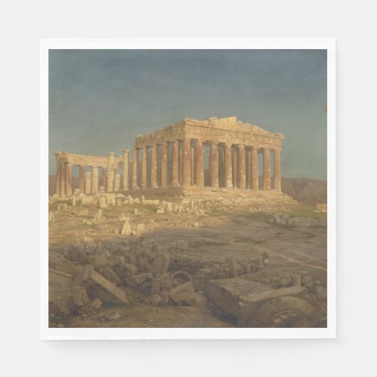 Parthenon (Oude Griekse tempel, Athens Landmark) Servet (Voorkant)