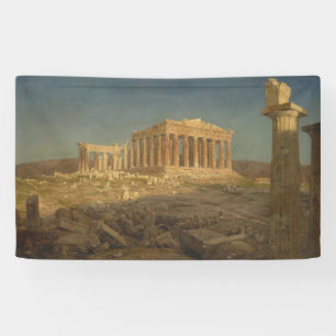 Parthenon (Oude Griekse tempel, Athens Landmark) Spandoek