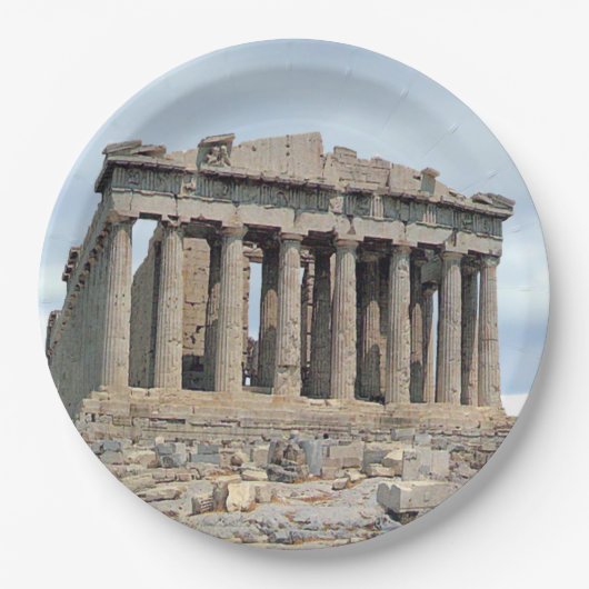 Parthenon Papieren Bordje (Voorkant)
