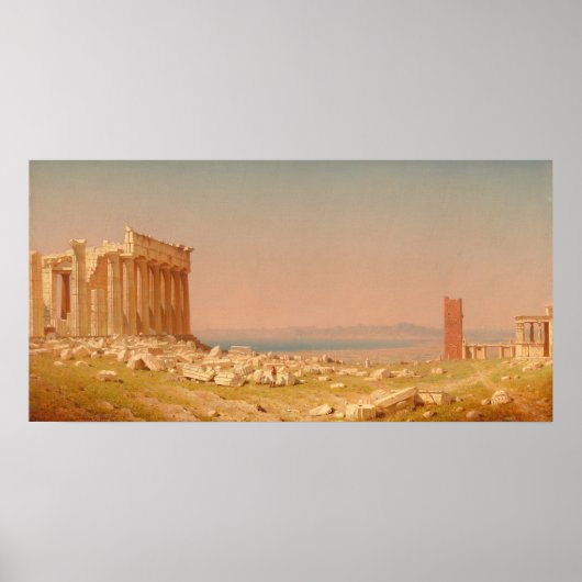 Parthenon Ruins - Sanford Gifford Fine Art Poster (Voorkant)